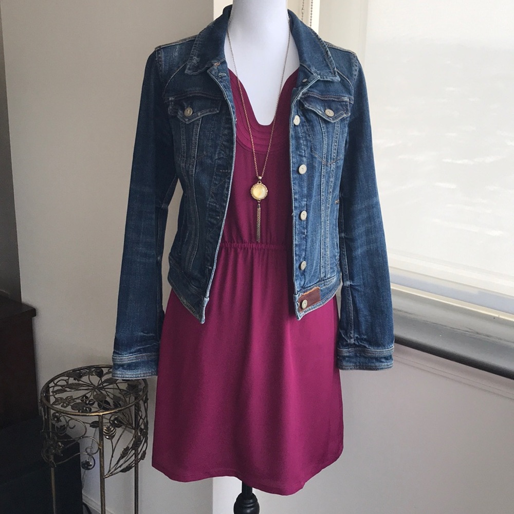 Loft like new, burgundy dress